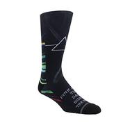 PERRI'S SOCKS Unisex Pink Floyd Dye Sublimation Crew 001 Socken, Schwarz gefärbtes Unterteil, L
