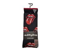 PERRI'S SOCKS Unisex The Rolling Stones Allover Used-Look socken, Schwarz, 28