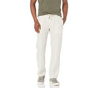 Perry Ellis Herren 100% Linen Drawstring Casual Pants for Men, Regular Fit, Lightweight (Waist Size 29-54 Big & Tall) Lässige Hose, Natürliches Leinen, 36W / 32L