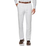Perry Ellis Herren Linen Suit Pant Klassische Hose, Bright White, 33W / 32L