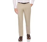 Perry Ellis Herren Portfolio Performance Anzughose, Moderne Passform, bügelfrei, Flache Vorderseite, Stretch (Taillengröße 30-42) Klassische Hose, Toast, 33W / 32L