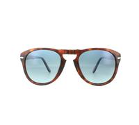 Persol Aviator Herren Braune Havana Blau Gradient Polarisierte Sonnenbrille Einheitsgröße