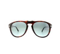 Persol Aviator Mens Dark Havana Light Blue Gradient Sonnenbrillen Einheitsgröße