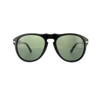 Persol Aviator Mens Schwarz Grün Sonnenbrille Einheitsgröße