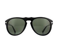 Persol Aviator Mens Schwarz Grün Sonnenbrille Einheitsgröße