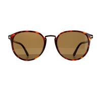 Persol Oval Herren Havana Braun Polarisierte Sonnenbrille Einheitsgröße