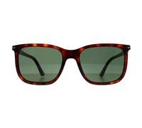 Persol Unisex PO3357S RENZO 24/31 Gläser SONNENBRILLEN Acetat Schildkröte Grün Quadratisch Normal