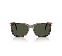 Persol RENZO 0PO3357S 24/31 Kunststoff Rechteckig Havana/Havana Sonnenbrille, Sunglasses