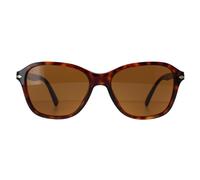 Persol Square Unisex Havanna Braun PO3244S Einheitsgröße