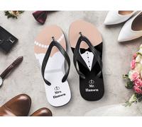Personalisierte Flip-Flops - Mr. & Mrs.