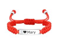 Personalisierte Kinder Baby Gravur-Armband ID-Gravierbare Kinderarmkette | Personalisiertes Kinder Armband mit Namen, Edelstahl, Armband für Jungen und Mädchen, Geschenk zur Taufe & Geburtstag