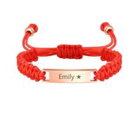 Personalisierte Kinder Baby Gravur-Armband ID-Gravierbare Kinderarmkette | Personalisiertes Kinder Armband mit Namen, Edelstahl, Armband für Jungen und Mädchen, Geschenk zur Taufe & Geburtstag