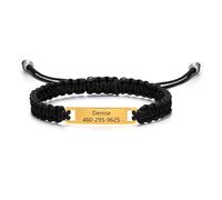 Personalisierte Kinder Baby Gravur-Armband ID-Gravierbare Kinderarmkette | Personalisiertes Kinder Armband mit Namen, Edelstahl, Armband für Jungen und Mädchen, Geschenk zur Taufe & Geburtstag