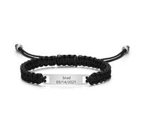 Personalisierte Kinder Baby Gravur-Armband ID-Gravierbare Kinderarmkette | Personalisiertes Kinder Armband mit Namen, Edelstahl, Armband für Jungen und Mädchen, Geschenk zur Taufe & Geburtstag