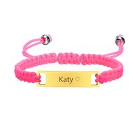Personalisierte Kinder Baby Gravur-Armband ID-Gravierbare Kinderarmkette | Personalisiertes Kinder Armband mit Namen, Edelstahl, Armband für Jungen und Mädchen, Geschenk zur Taufe & Geburtstag