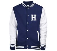 Personalisierte Kinder Uni/College/Baseball Jacke mit Initiale auf der Vorderseite NUR
