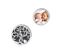 Personalisierte Lebensbaum Foto Charm Fit Pandora Armband Halskette 925 Sterling Silber Maßgeschneiderte Perlen Bilder für Mutter Tochter
