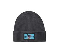 Personalisierte Mütze Beanie mit Foto bedrucken lassen - Herren & Damen Wintermütze Strickmütze als Geschenk selbst gestalten - Werbegeschenke mit eigenem Logo für Firmen & Vereine - Dunkelgrau