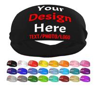 Personalisierte Schweißbänder für Männer und Frauen, gestalten Sie Ihre eigenen Textnamen, Bilder und Fotos - individuelle Sportstirnbänder