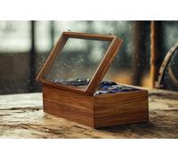 Personalisierte Uhrenbox mit Schublade, indisches Rosenholz Uhrenbox für Herren, handgefertigtes Uhrengehäuse, individuelle Herren-Schublade, Uhrenbox mit Samtfutter, hergestellt