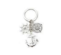 Personalisierter Edelstahl Schlüsselanhänger Mit Kompass Und Anker, Modernes Design Als Vielseitiges Geschenk Für Frauen, Reisen Und Geburtstagsgeschenke Als Für Mama, Guter Freundin Oder Kollegin