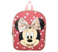 Personalisierter Kindergarten-Rucksack Disney Minnie Mouse mit Name Mädchen | Kleiner Rucksack Kinder Freizeitrucksack mit großer Schleife und Punkten
