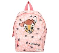 Personalisierter Kindergarten-Rucksack Disney mit Name Mädchen | Kleiner Rucksack Bambi Reh für Kinder | Freizeitrucksack Rehkitz Filmeklassiker in peach