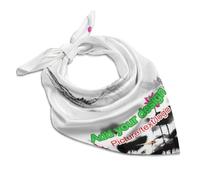 Personalisiertes Kopftuch Für Damenhaar - Individuell Gestaltetes Haartuch Aus Seidensatin Für Damen Mit Ihrem Logotext,Modisches,Quadratisches,Weiches Haarband-Tuch Zum Einwickeln Der Haare Bei N