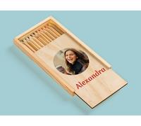 Personalisiertes Stifte-Etui mit Foto & Text