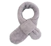 Pesaat Warmer Fleece Schal für Baby Kinder Winter Rundschal aus Plüsch Dick loop schal Mädchen Jungen schlauchschal für 1-10Jahren(Light gray)