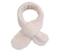 Pesaat Warmer Fleece Schal für Baby Kinder Winter Rundschal aus Plüsch Dick loop schal Mädchen Jungen schlauchschal für 1-10Jahren(White)