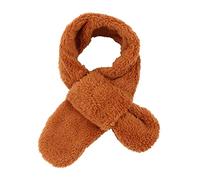 Pesaat Warmer Fleece Schal für Baby Kinder Winter Rundschal aus Plüsch Dick loop schal Mädchen Jungen schlauchschal für 1-10Jahren(Caramel)
