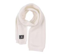 Pesaat Winter Schal Baby Kinder Strickschal 100% Baumwolle Warmes Halstuch Mädchen Jungen Weicher Schön Schals (Weiß-A)