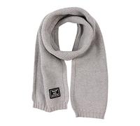 Pesaat Winter Schal Baby Kinder Strickschal 100% Baumwolle Warmes Halstuch Mädchen Jungen Weicher Schön Schals (Hellgrau)