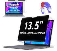 Peslv Magnetischer Sichtschutz für Surface Laptop 6/5/4/3/2/1 13,5 Zoll, abnehmbarer Anti-Blaulicht-Blendfilter, schwarz, Sicherheit Private Apy Block Protector