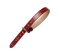 PEtbon 10mm-Ersatz für einteiliges Damen-Uhrenarmband aus Rindsleder, erweiterte Version, hautfreundliches Uhrenarmband mit farbiger Bambusmaserung, Länge 220mm