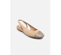 Slingpumps PETER KAISER "Peter Kaiser Pumps Leder", Damen, Gr. 38,5, sand, Leder, Schuhe Slingpumps (73173332-38,5) sand