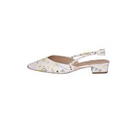 Slingpumps PETER KAISER "Peter Kaiser Pumps Leder", Damen, Gr. 38, weiß, Leder, Schuhe Slingpumps (65903138-38) weiß