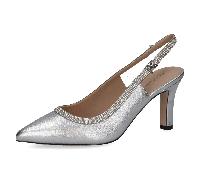 High-Heel-Pumps PETER KAISER "Peter Kaiser Pumps Leder", Damen, Gr. 38, silber, Leder, Schuhe (25384707-38) silber
