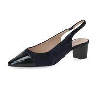 Peter Kaiser Sling Pumps blau schwarz Lack 79542 für Damen, blau, Gr. 38 EU / 5 UK