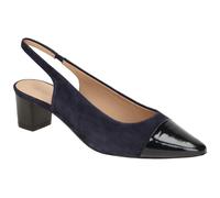 Peter Kaiser Sling Pumps blau schwarz Lack 79542 für Damen, blau, Gr. 40 EU / 6,5 UK