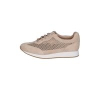 Sneaker PETER KAISER "Peter Kaiser Sneaker Leder/Textil", Damen, Gr. 37, sand, Leder, Textil, Schuhe Sneaker (47069434-37) sand