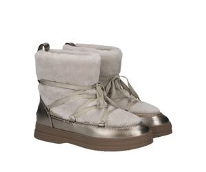 Peter Kaiser Winterschuhe 76230 (Glattleder/Wolle) sandbeige/gold Damen, Größe Euro (US) 40