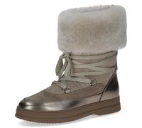 Peter Kaiser Winter Stiefel Boots grau sand Lammfell 76231 - Größe 38