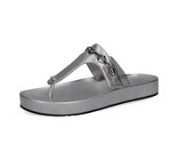 Peter Kaiser Zehentrenner Plateau Pantolette silber metallic 77105 für Damen, silber, Größe 40 ½ EU / 7 UK