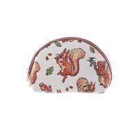 Peter Rabbit lizenzierte Kosmetiktasche mit Eichhörnchenmuster, gewebter Tapisseriestoff, 21 x 7 x 13 cm, ökologisch gefärbte, nachhaltige Materialien (Eichhörnchen Nutkin, COSM-BP-NUTKIN_FBA)