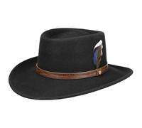 Petersham Gambler Wollhut by Stetson schwarz L (58-59 cm)