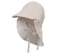 Petinard Label Musselin Schirmmütze Sonnenhut mit Nacken- und Ohrenschutz UV-Schutz (UPF 50+) für Babys und Kinder Unisex