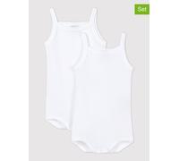PETIT BATEAU 2er-Set: Bodys in Weiß - 42% | Größe 68 | Baby Bodys