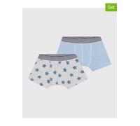 PETIT BATEAU 2er-Set: Boxershorts in Grau - Größe 86 | Baby Waesche